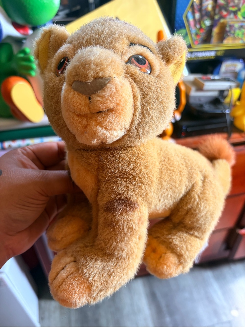 Vintage 90s The Lion King Plush SIMBA Cub 8" X 9" Disney Stuffed Animal Toy